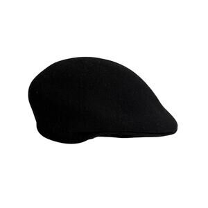 Country Gentleman newsboy black wool cap size medium